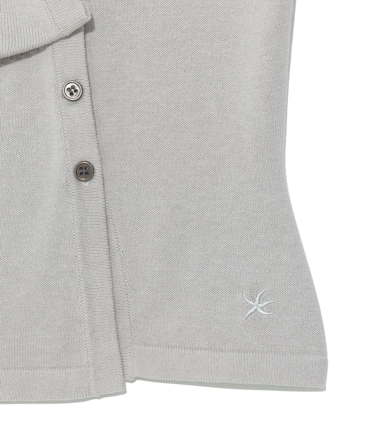 더콜디스트모먼트(THE COLDEST MOMENT) TCM draped half knit cardigan (grey)