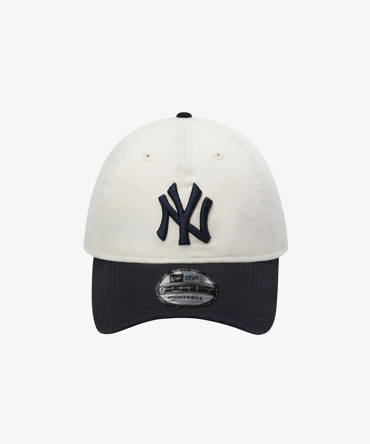 뉴에라(NEW ERA) MLB 뉴욕 양키스 베이직 언스트럭쳐 볼캡 아이보리 15131668