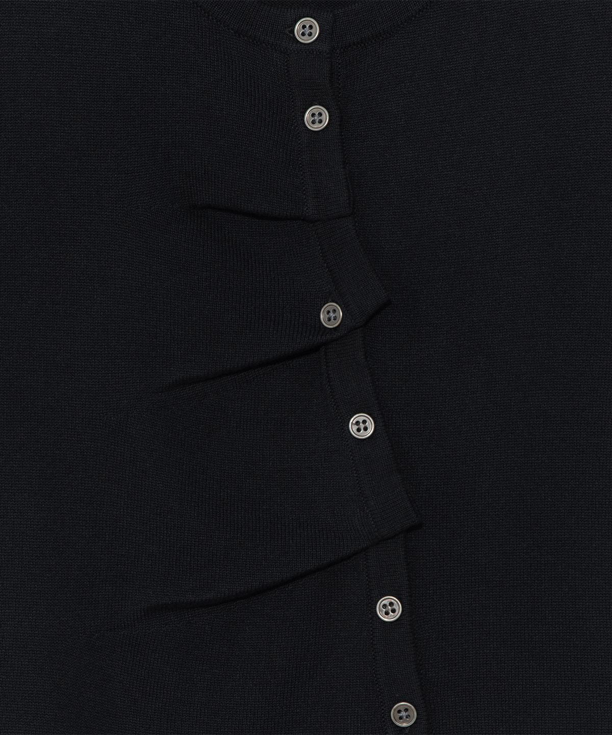 더콜디스트모먼트(THE COLDEST MOMENT) TCM draped half knit cardigan (black)
