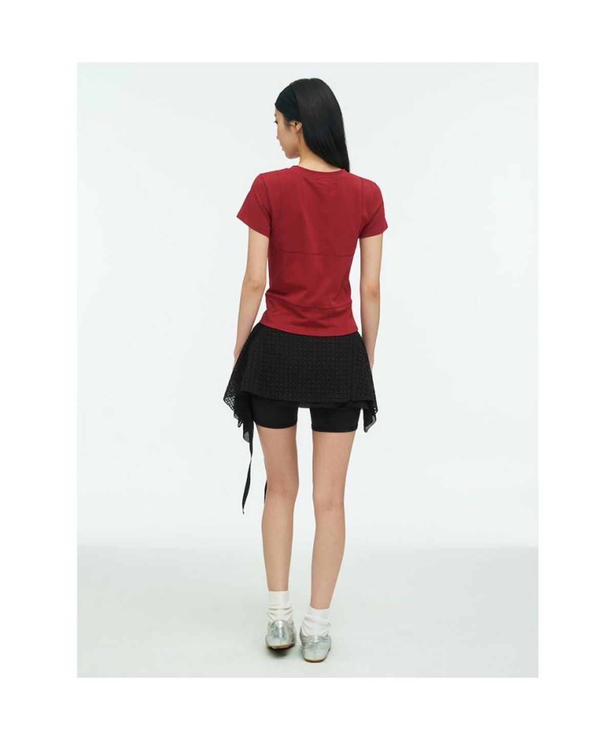앙개(ANGGAE) Eyelet Chou Chou  Black