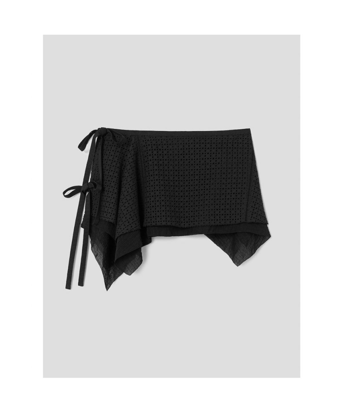 앙개(ANGGAE) Eyelet Chou Chou  Black