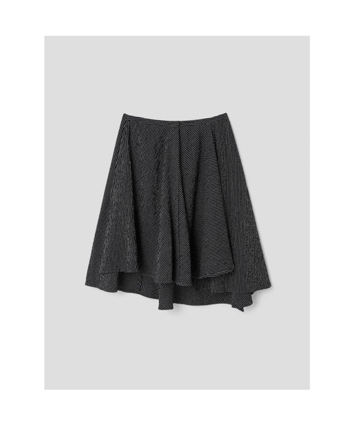 앙개(ANGGAE) Multi Panel Skirt  Black