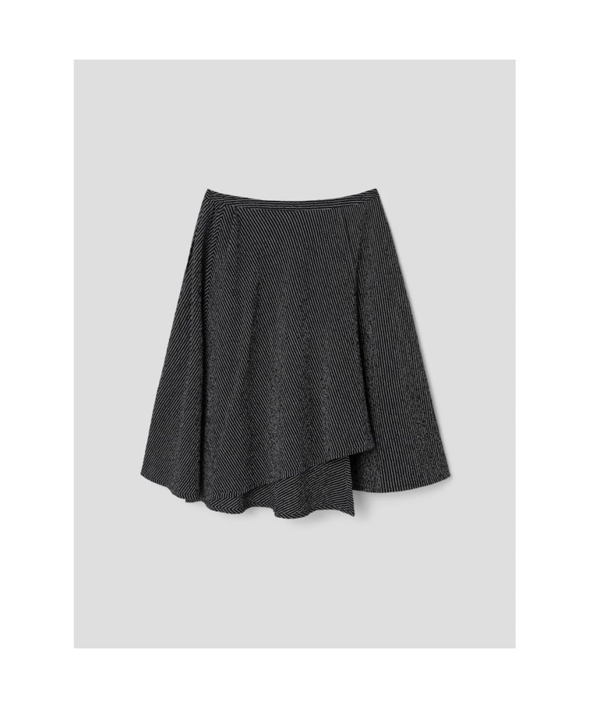 앙개(ANGGAE) Multi Panel Skirt  Black