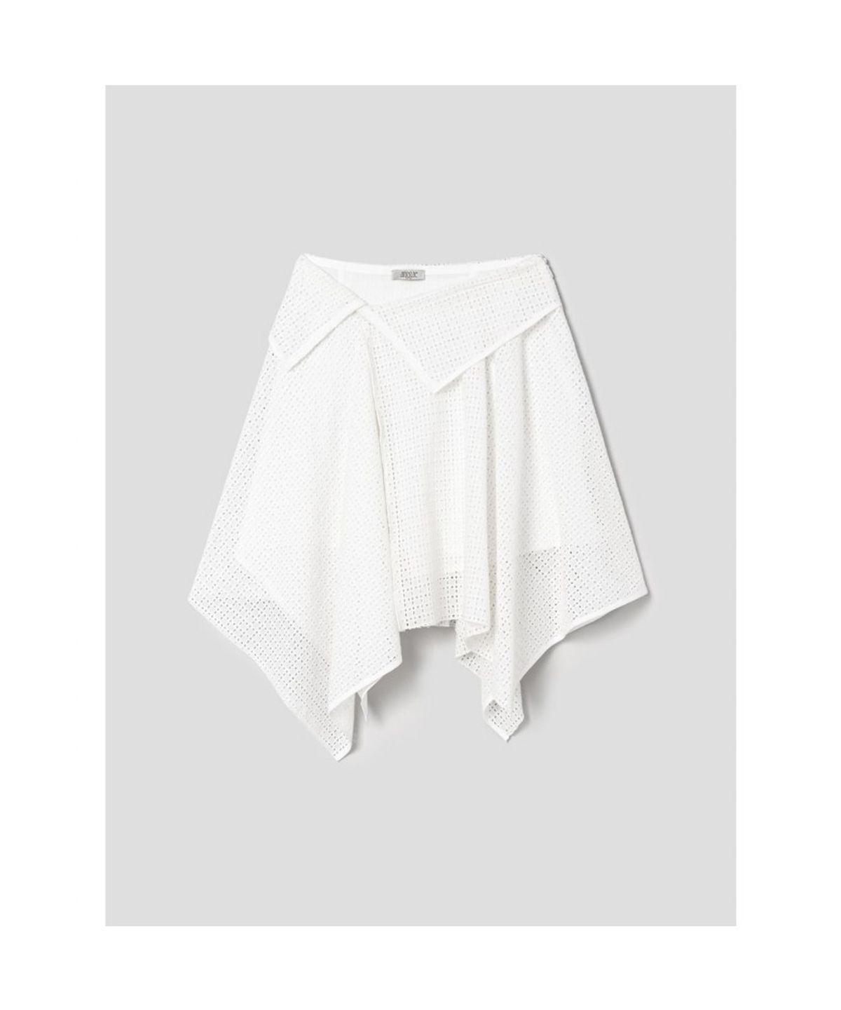 앙개(ANGGAE) Eyelet Scarf Skirt  White