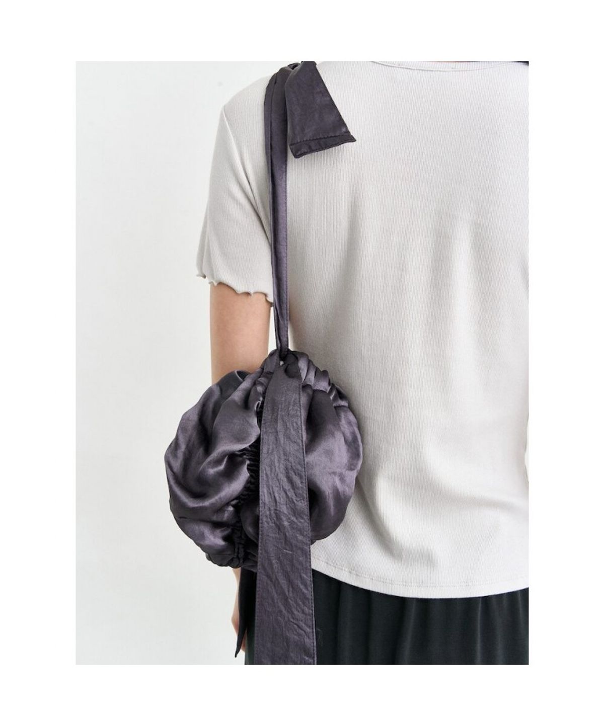 앙개(ANGGAE) Mini Ball Bag  Ash