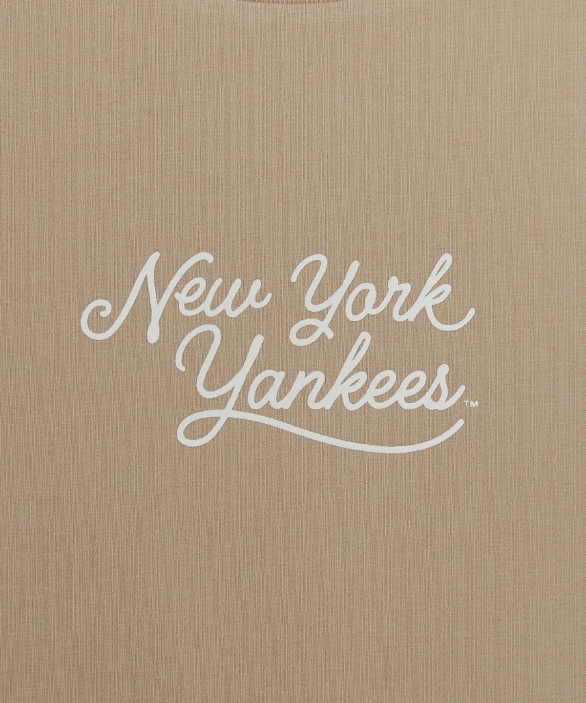 엠엘비(MLB) 여성 스포티브 트랙 크롭 반팔 티셔츠 NY (Mg.Sand)