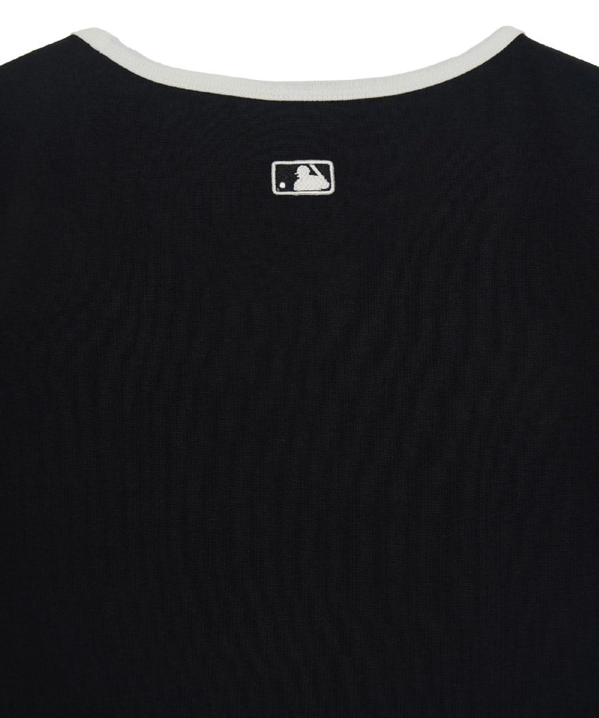 엠엘비(MLB) 여성 베이직 스퀘어넥 슬림핏 반팔 티셔츠 LA (Black)