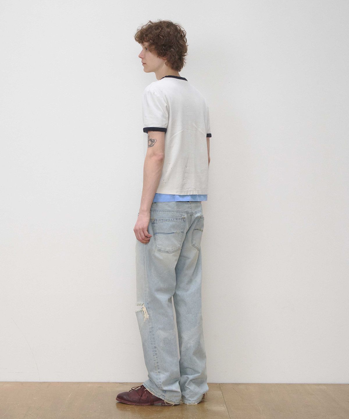 세븐틴엔드(17END) M 002 WIDE OCEAN BLUE DENIM