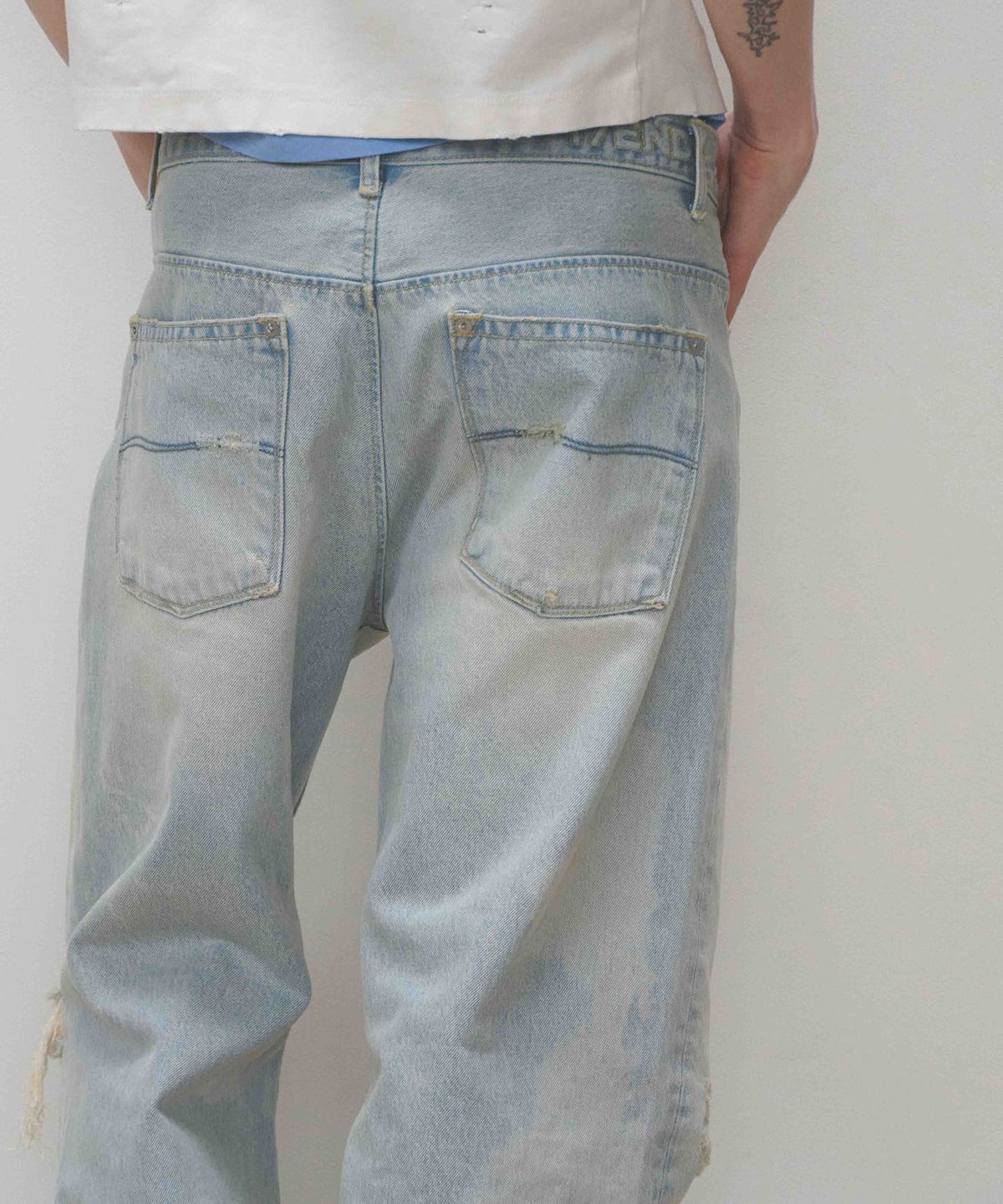 세븐틴엔드(17END) M 002 WIDE OCEAN BLUE DENIM