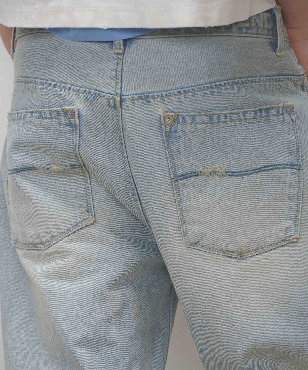 세븐틴엔드(17END) M 002 WIDE OCEAN BLUE DENIM