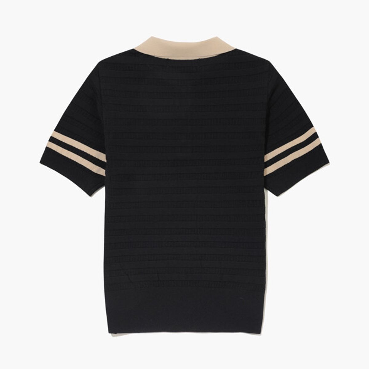 르꼬끄 골프(LECOQ GOLF) 여성 드라이 카라 반팔 스웨터 _BLCK GR222LKP51