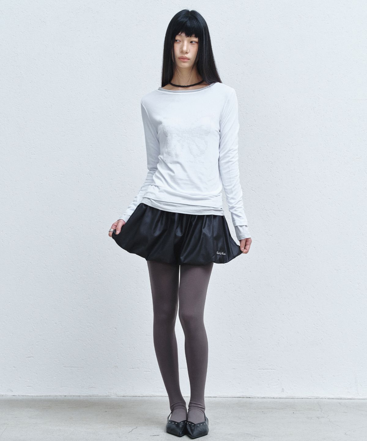 닉앤니콜(NICK&NICOLE) VOLUME BALLOON SHORTS_BLACK