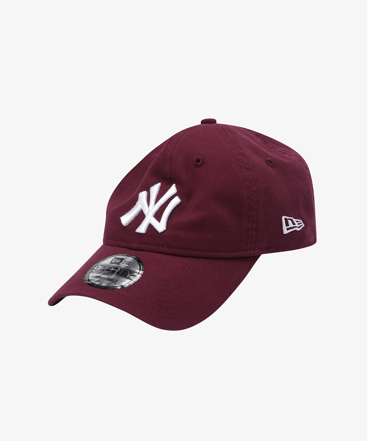 뉴에라(NEW ERA) MLB 뉴욕 양키스 베이직 언스트럭쳐 볼캡 버건디 15131670