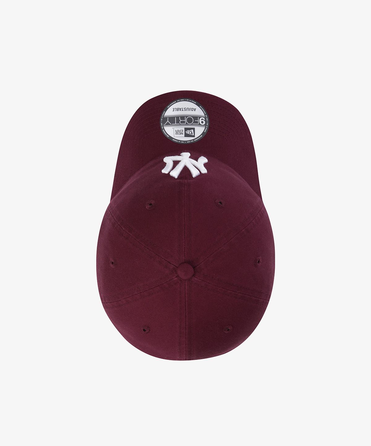 뉴에라(NEW ERA) MLB 뉴욕 양키스 베이직 언스트럭쳐 볼캡 버건디 15131670