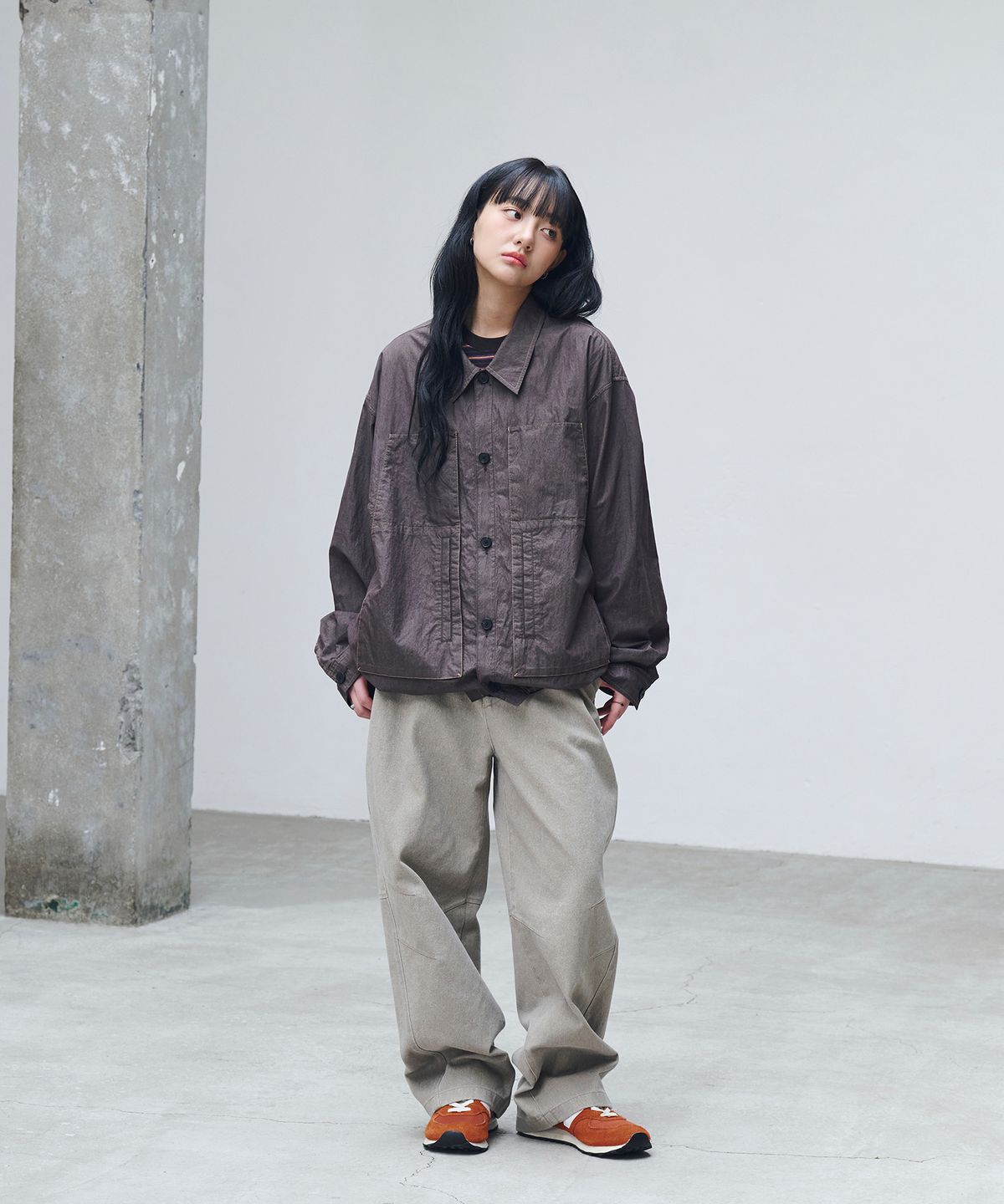 논타입(NONTYPE) MODIFIED LADDER UNIFORM JACKET (CHARCOAL)