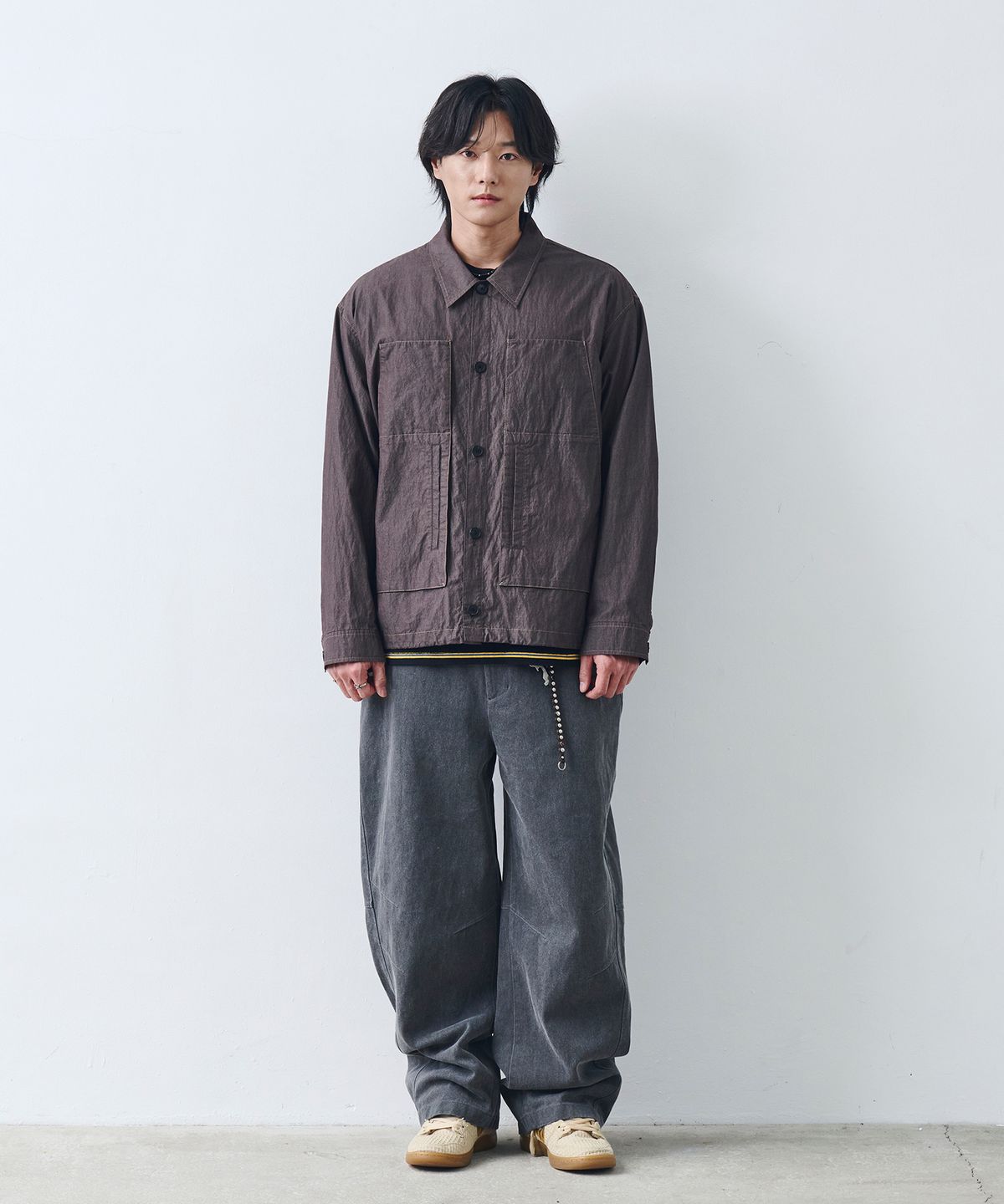 논타입(NONTYPE) MODIFIED LADDER UNIFORM JACKET (CHARCOAL)