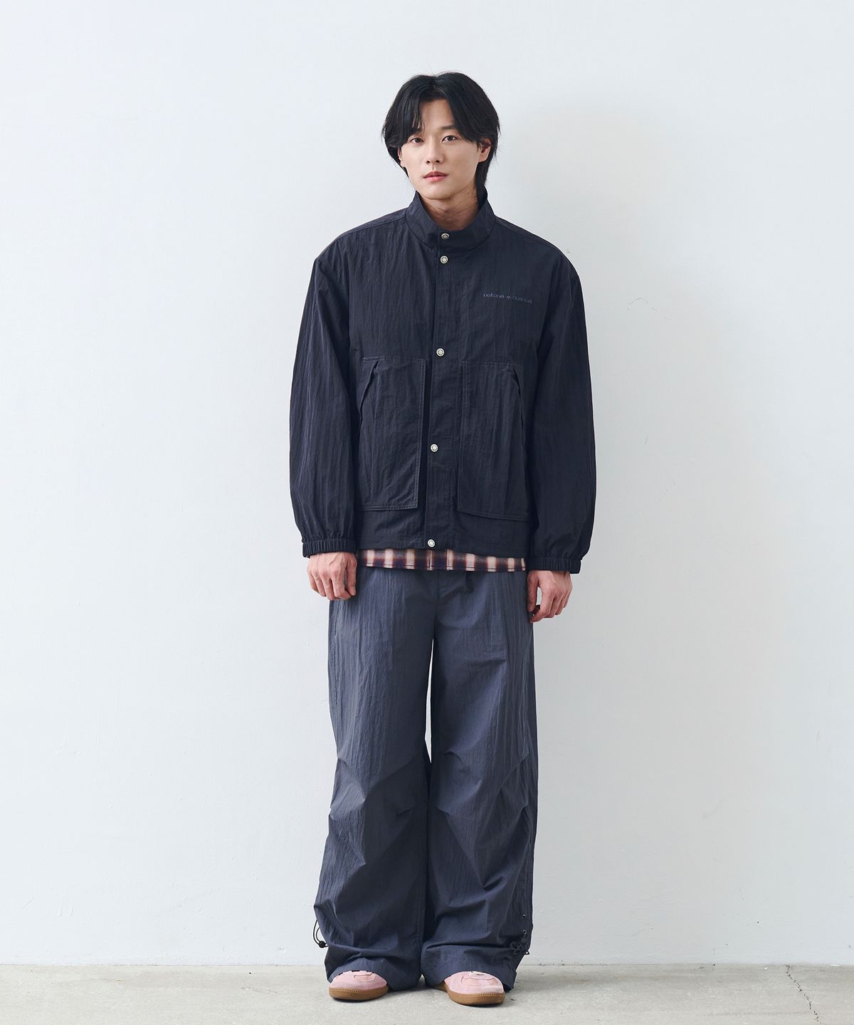 논타입(NONTYPE) MODIFIED NEW HERRINGTON JUMPER (BLACK)