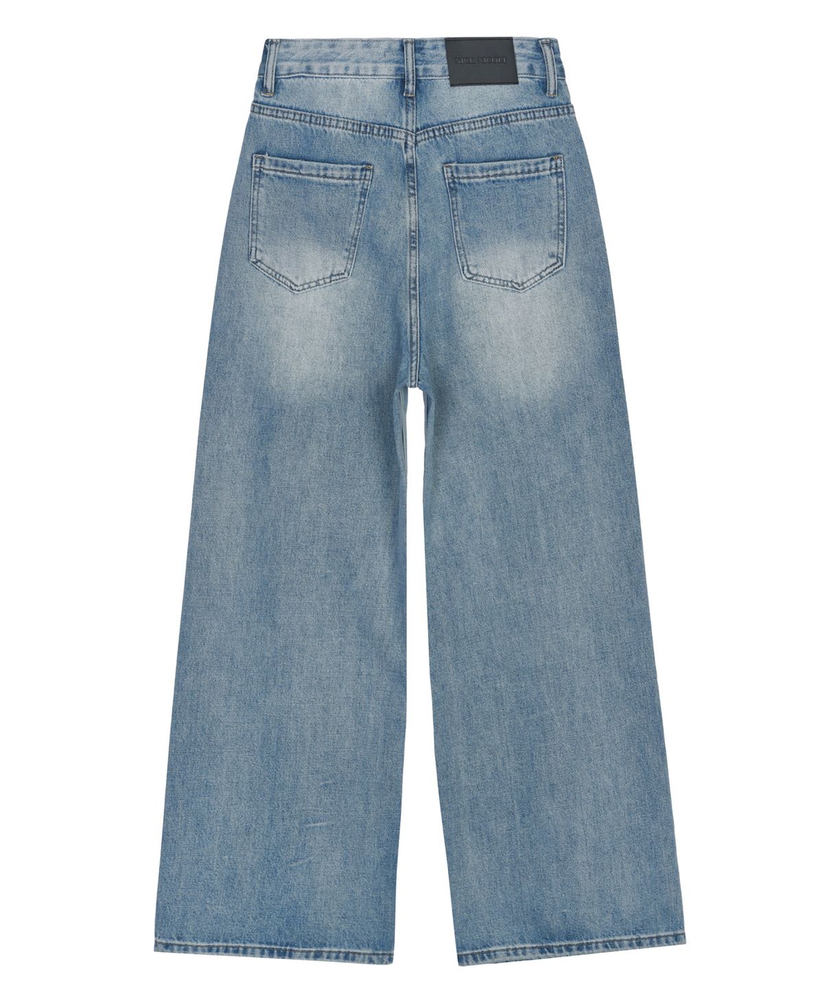 닉앤니콜(NICK&NICOLE) DISTRESSED PAINT SPLATTER DENIM PANTS_BLUE