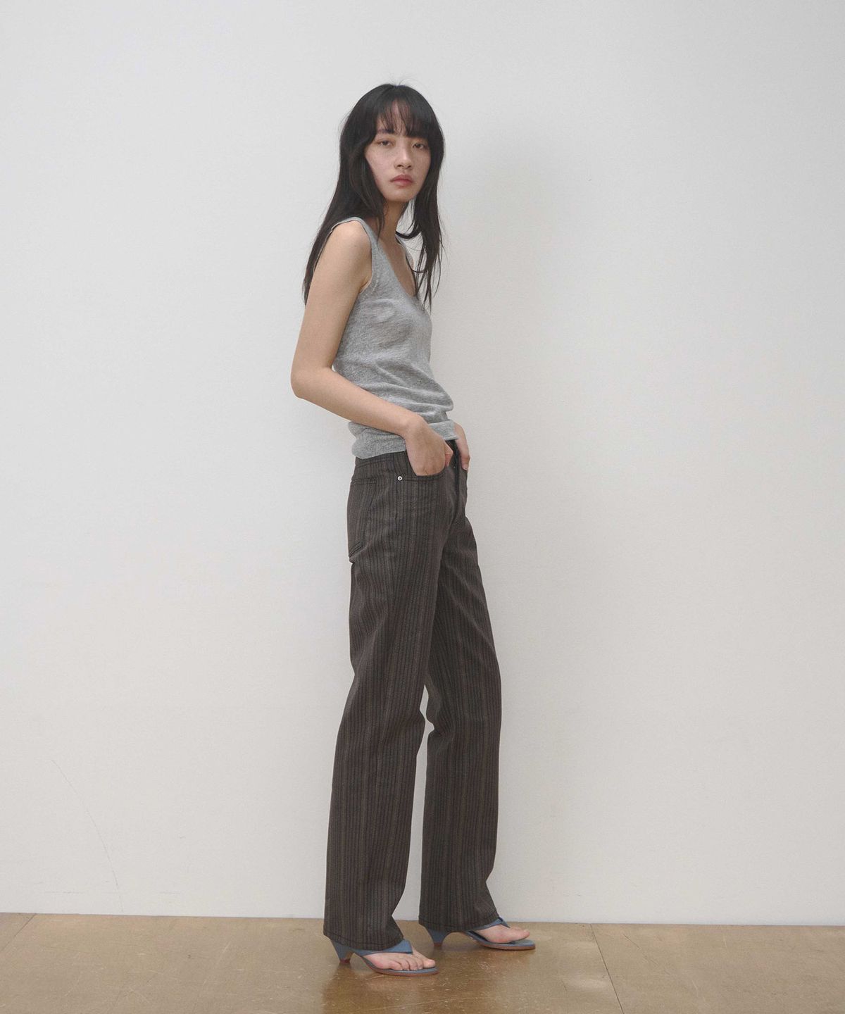 세븐틴엔드(17END) F 001 STRIPE DENIM JEANS