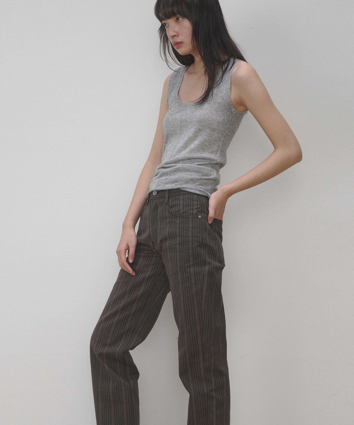 세븐틴엔드(17END) F 001 STRIPE DENIM JEANS