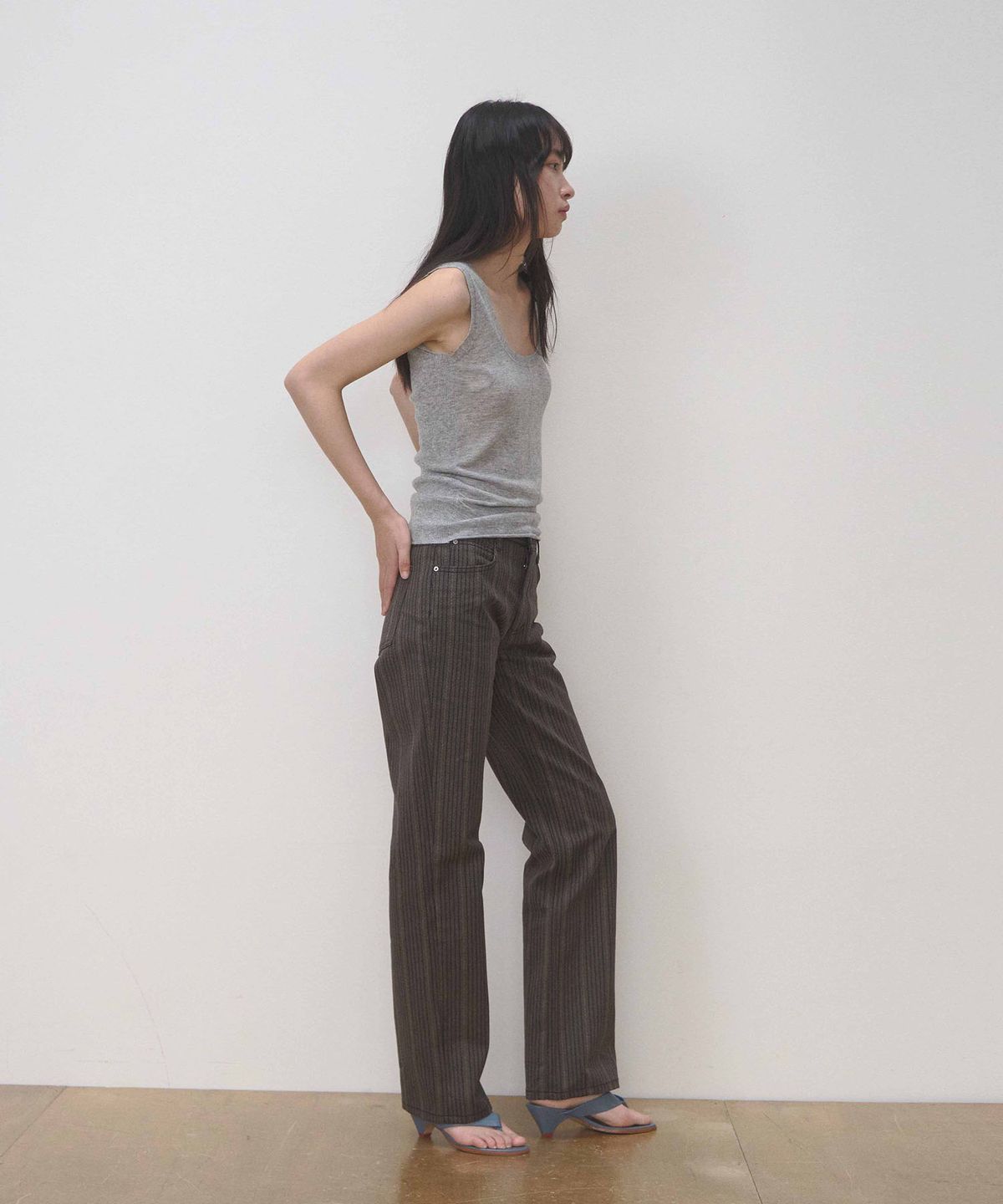 세븐틴엔드(17END) F 001 STRIPE DENIM JEANS