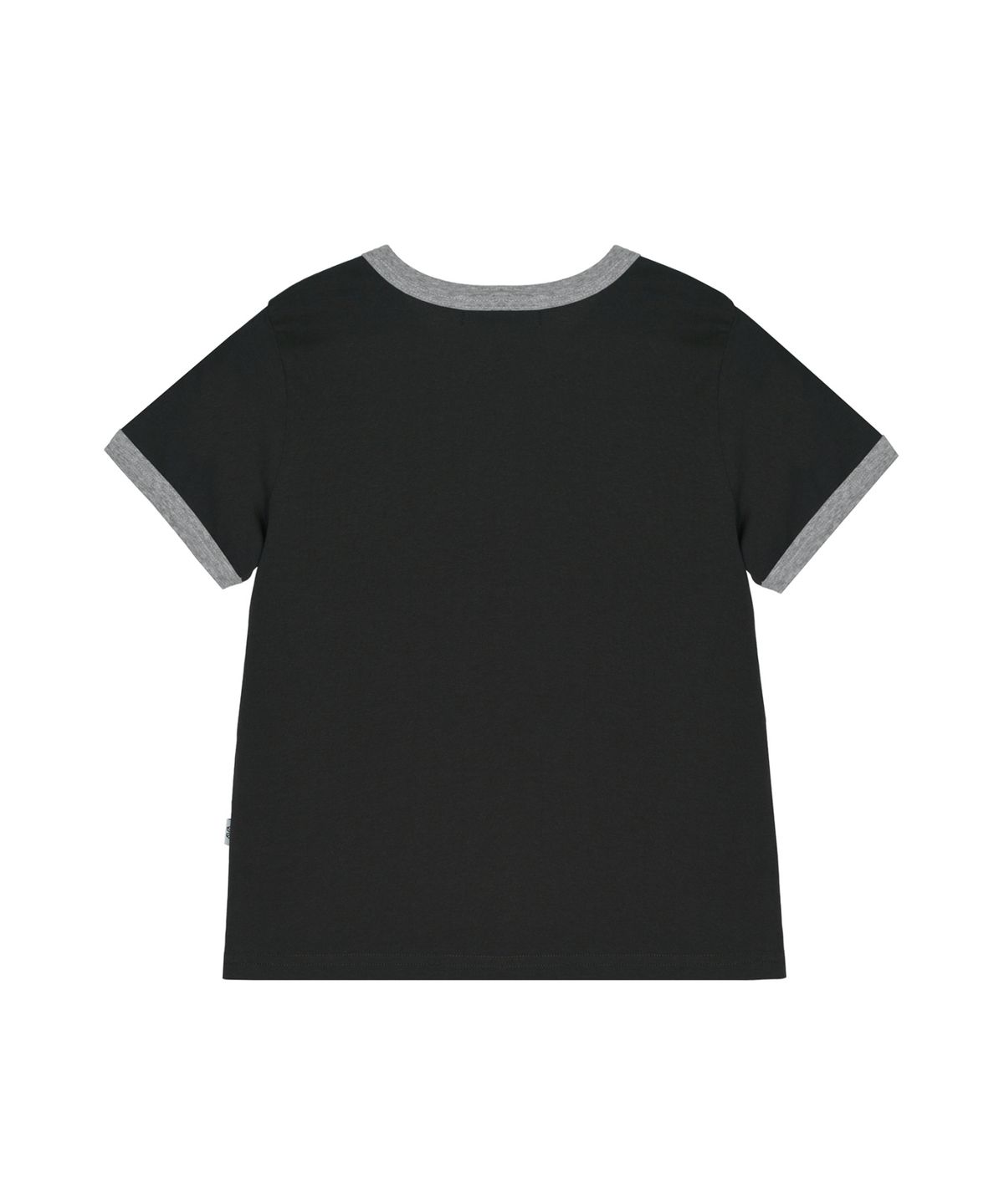 닉앤니콜(NICK&NICOLE) BUTTERFLY GRAPHIC RINGER TOP_CHARCOAL