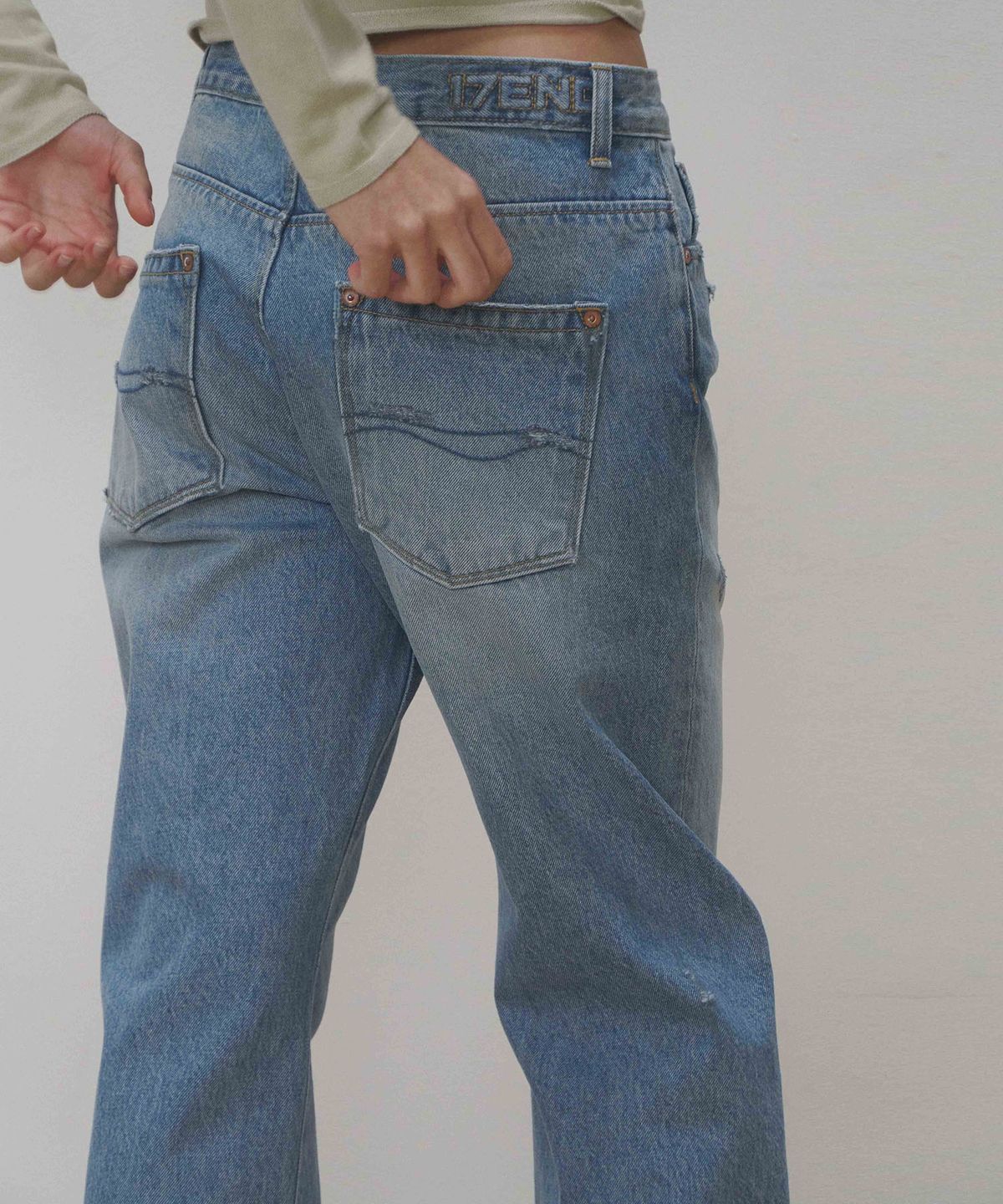 세븐틴엔드(17END) F 003 GRAYISH BLUE DENIM