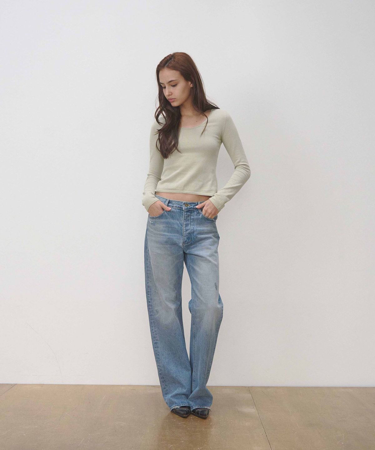세븐틴엔드(17END) F 003 GRAYISH BLUE DENIM