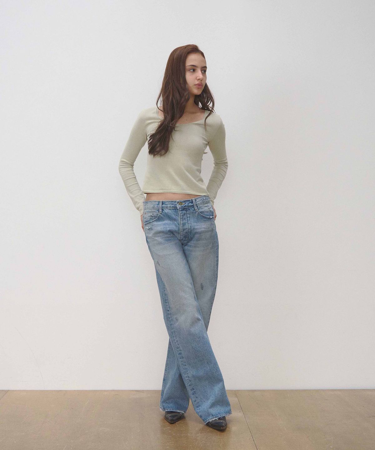 세븐틴엔드(17END) F 003 GRAYISH BLUE DENIM