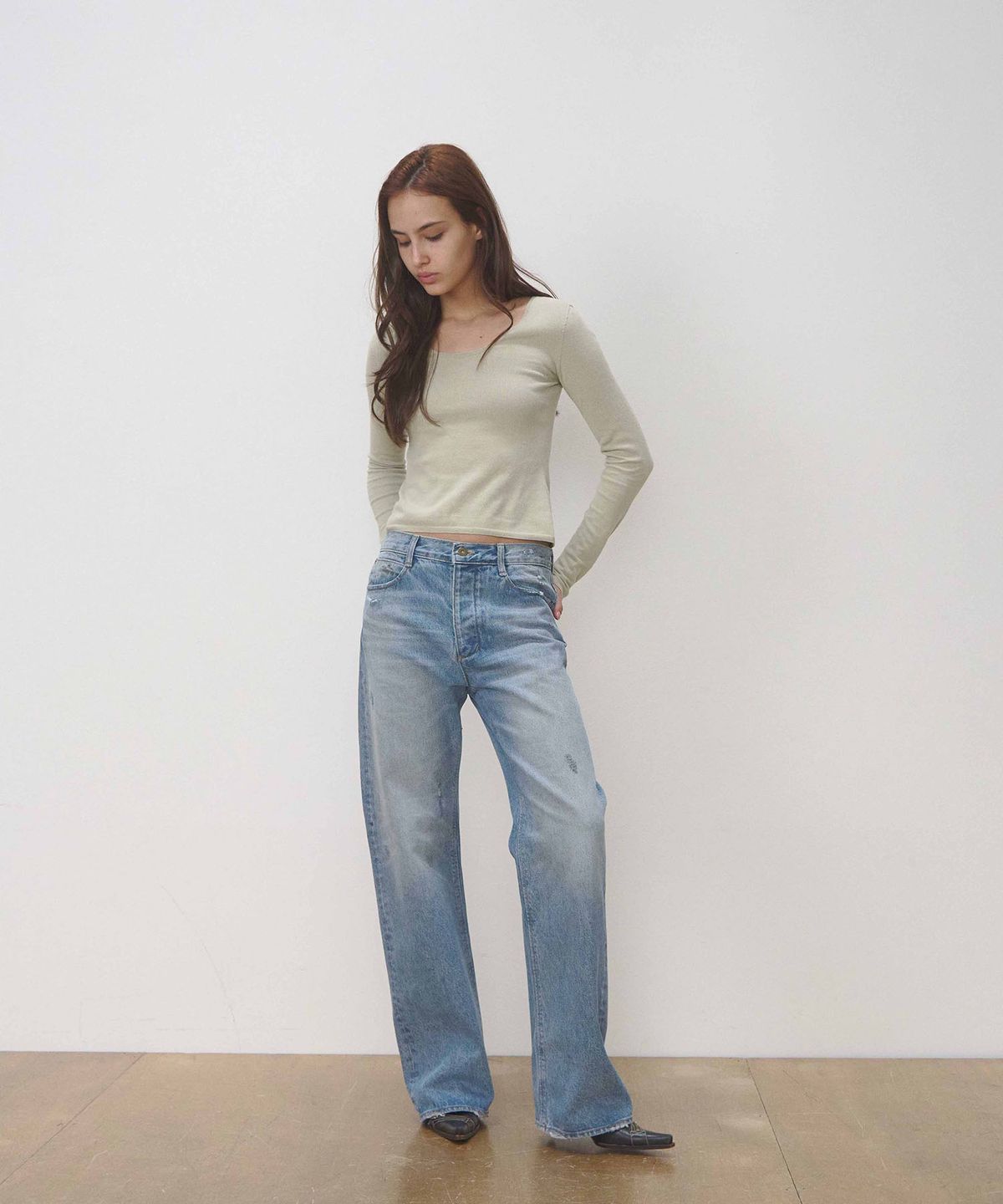 세븐틴엔드(17END) F 003 GRAYISH BLUE DENIM