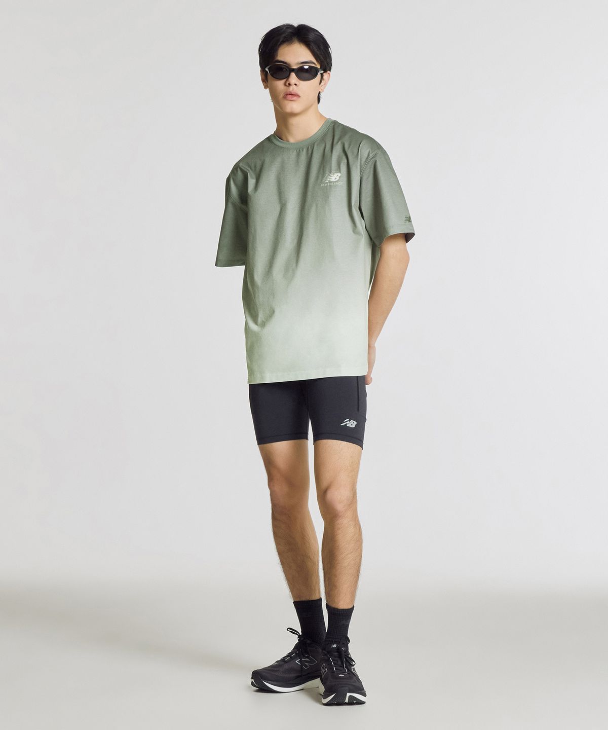 뉴발란스(NEW BALANCE) NBNEG25423 / UNI RC FROZEN 픽토그램 반팔티 (LIGHT KHAKI)