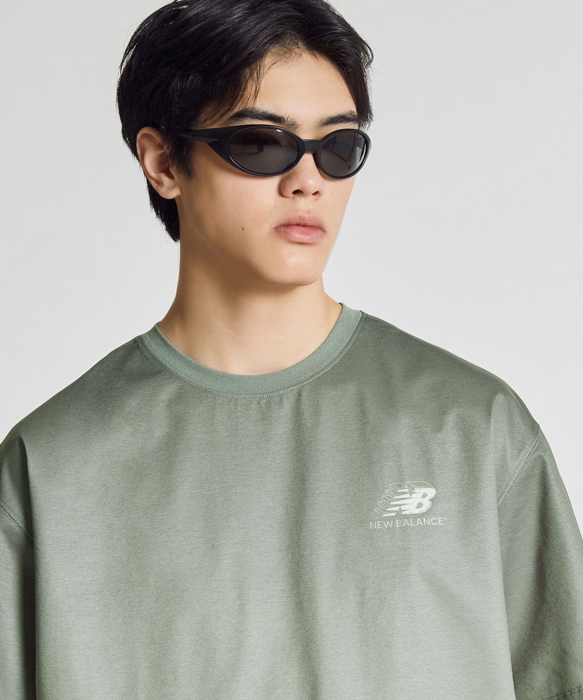 뉴발란스(NEW BALANCE) NBNEG25423 / UNI RC FROZEN 픽토그램 반팔티 (LIGHT KHAKI)