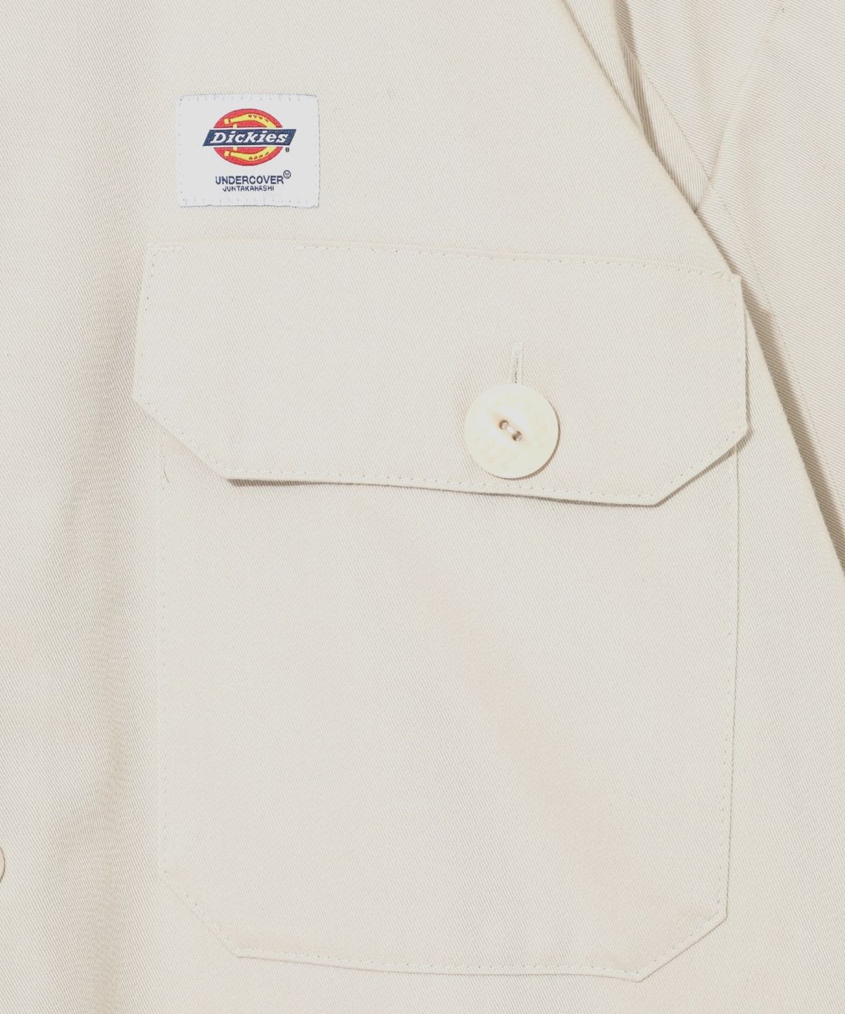 디키즈(DICKIES) 디키즈 X UNDERCOVER 숏 슬리브 워크셔츠 Stone
