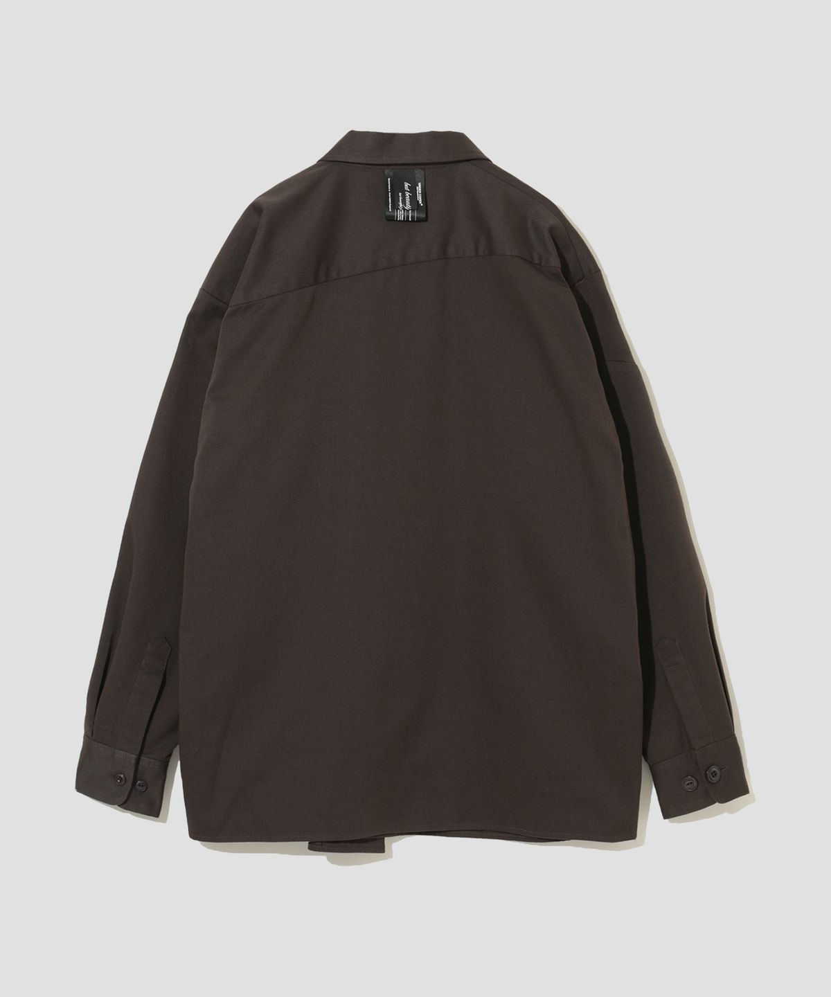 디키즈(DICKIES) 디키즈 X UNDERCOVER 롱 슬리브 워크셔츠 Dark Brown