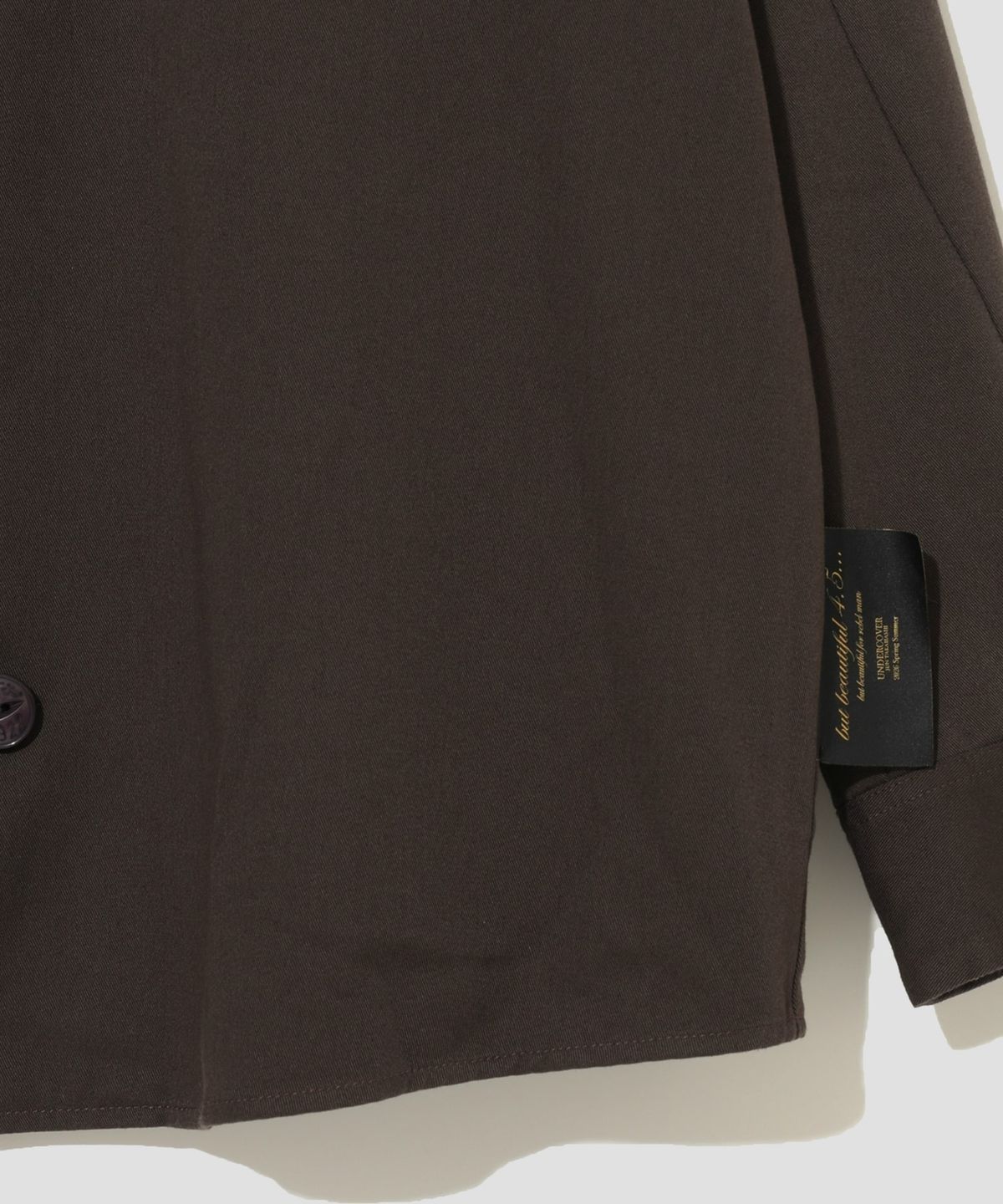 디키즈(DICKIES) 디키즈 X UNDERCOVER 롱 슬리브 워크셔츠 Dark Brown