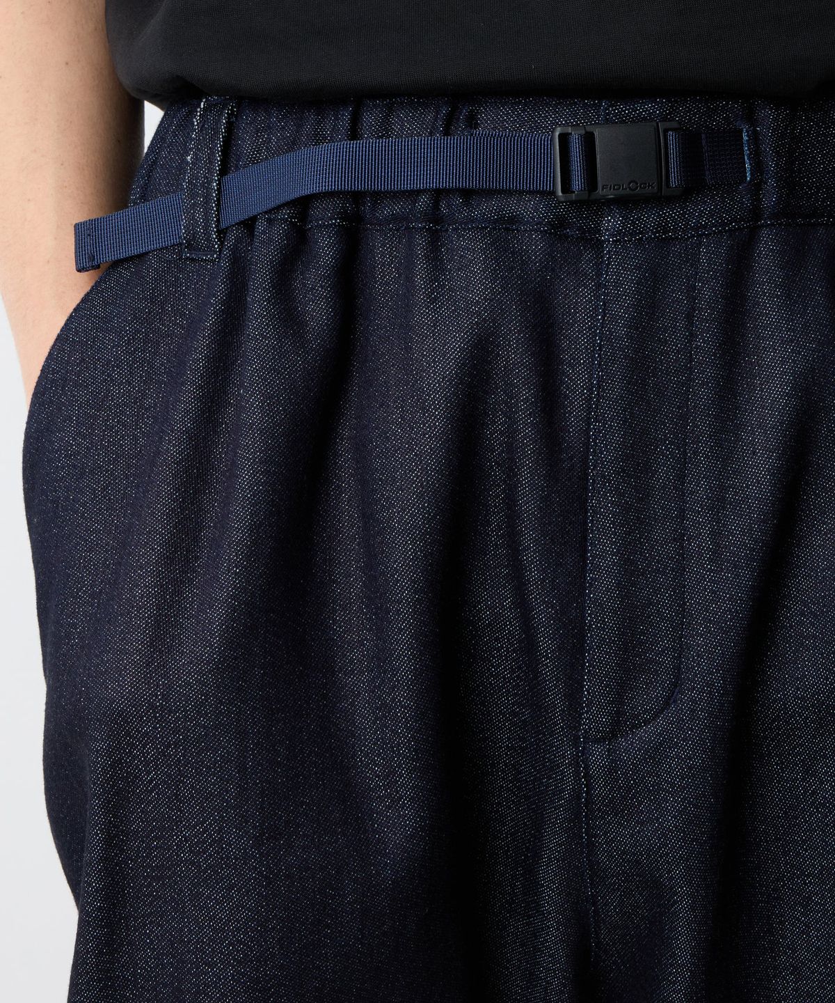 디키즈(DICKIES) 디키즈 x WM 와이드 데님 쇼츠 Blue