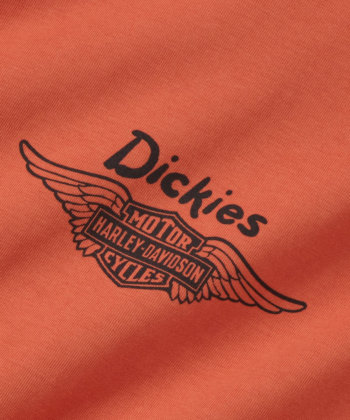 디키즈(DICKIES) 디키즈 X Harley Davidson 그래픽 티셔츠 Vintage Orange
