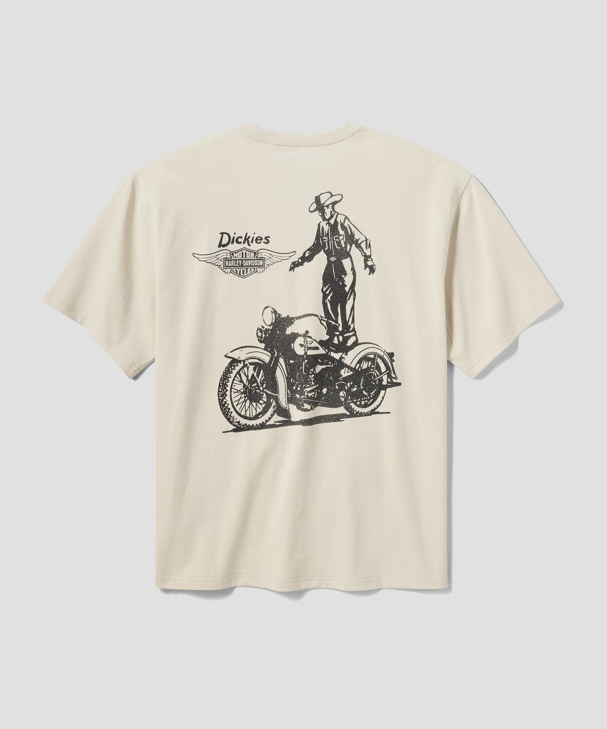 디키즈(DICKIES) 디키즈 X Harley Davidson 그래픽 티셔츠 Bone