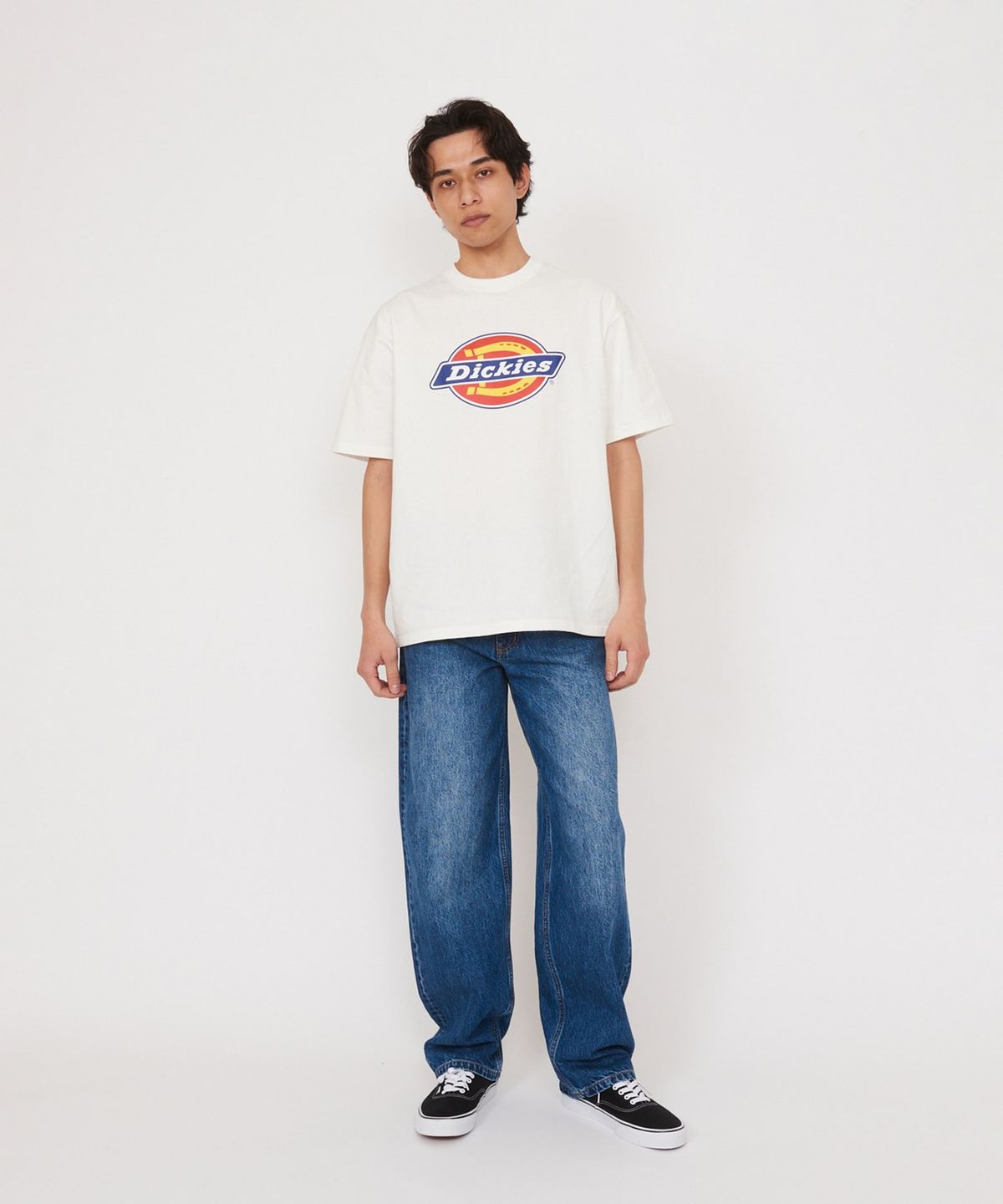 디키즈(DICKIES) KAIHARA DENIM 5포켓 배기 팬츠 Medium Blue