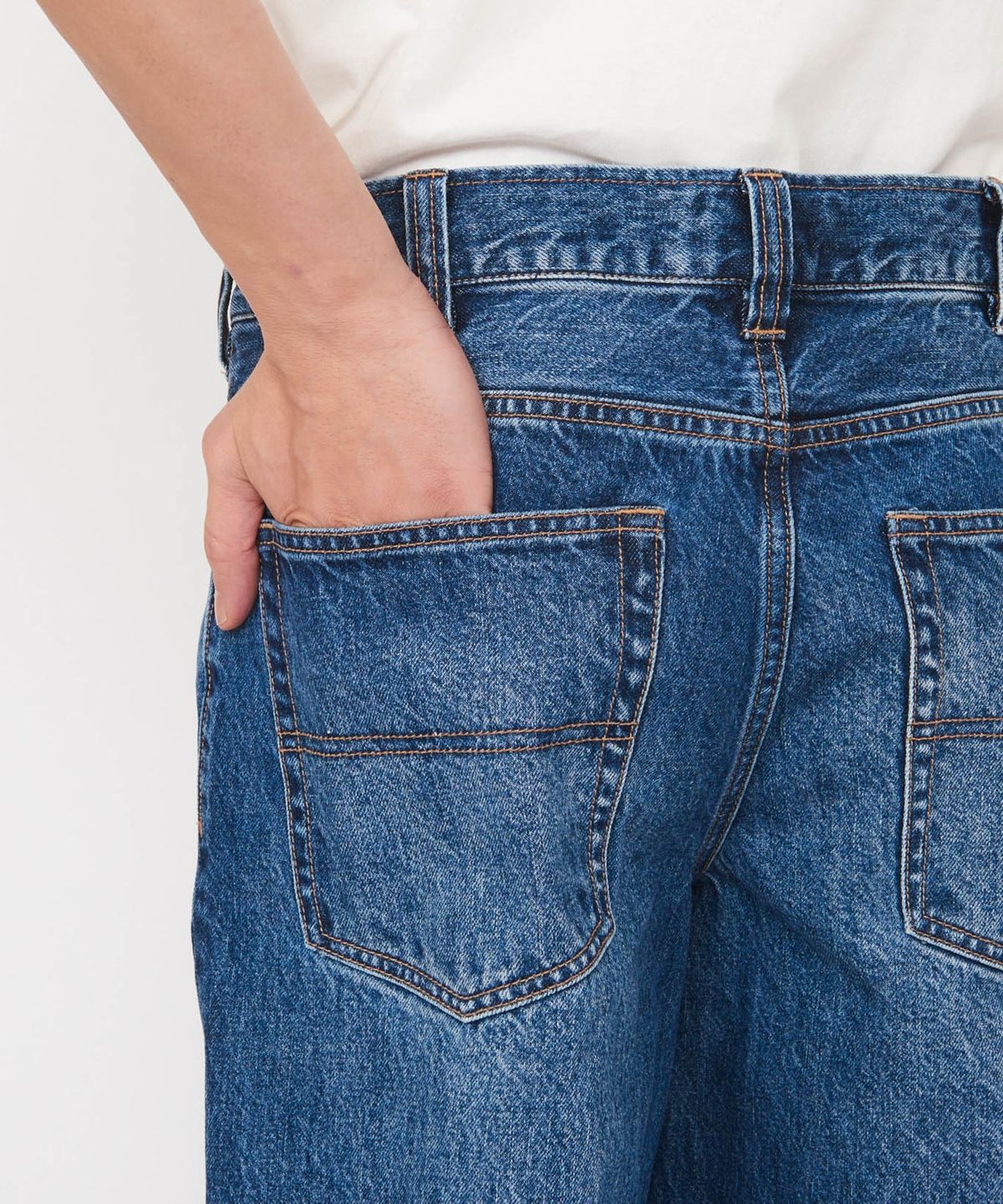 디키즈(DICKIES) KAIHARA DENIM 5포켓 배기 팬츠 Medium Blue