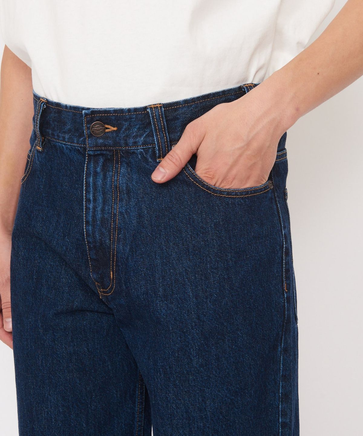 디키즈(DICKIES) KAIHARA DENIM 5포켓 배기 팬츠 Dark Blue