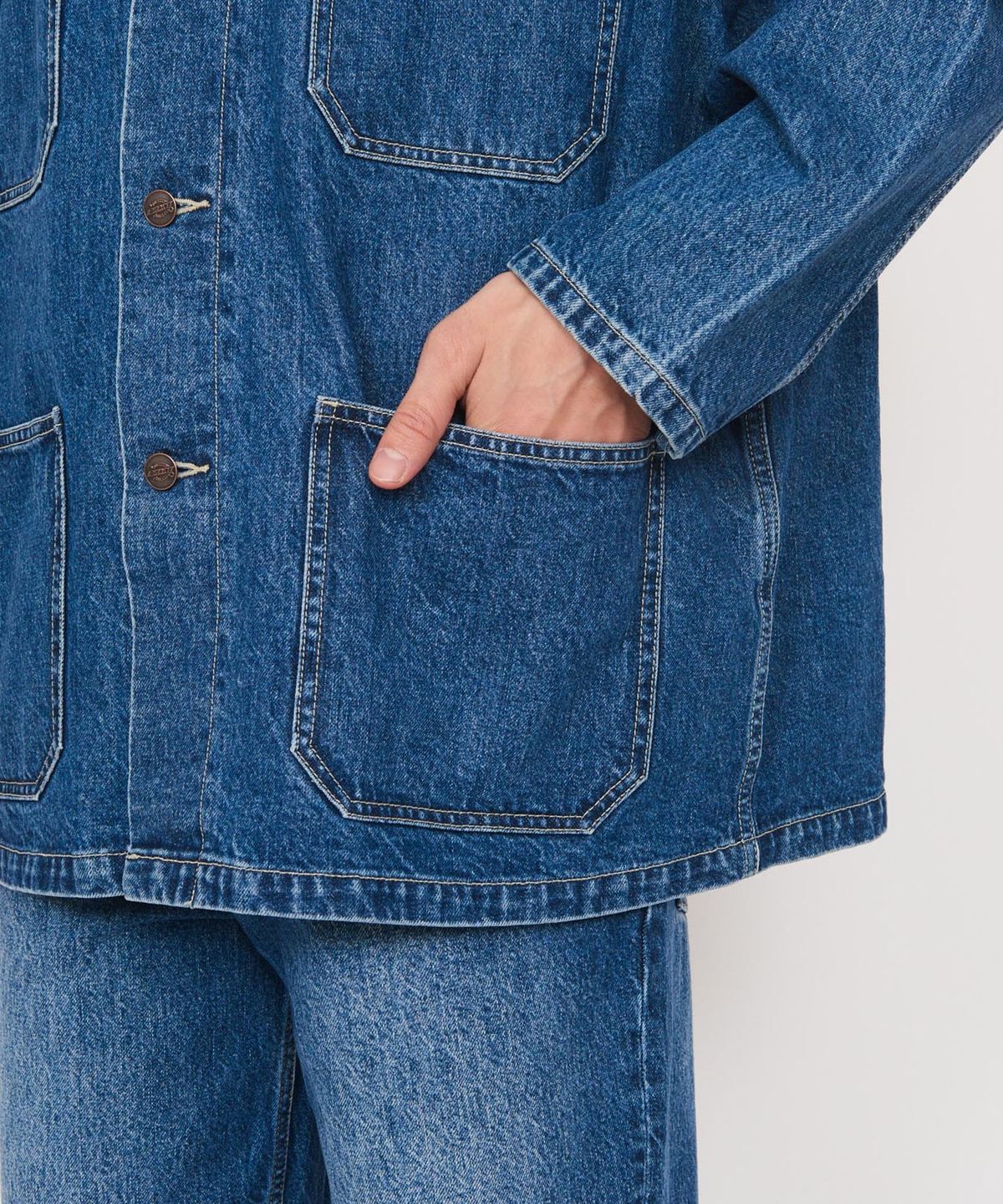 디키즈(DICKIES) KAIHARA DENIM 초어 자켓 Medium Blue