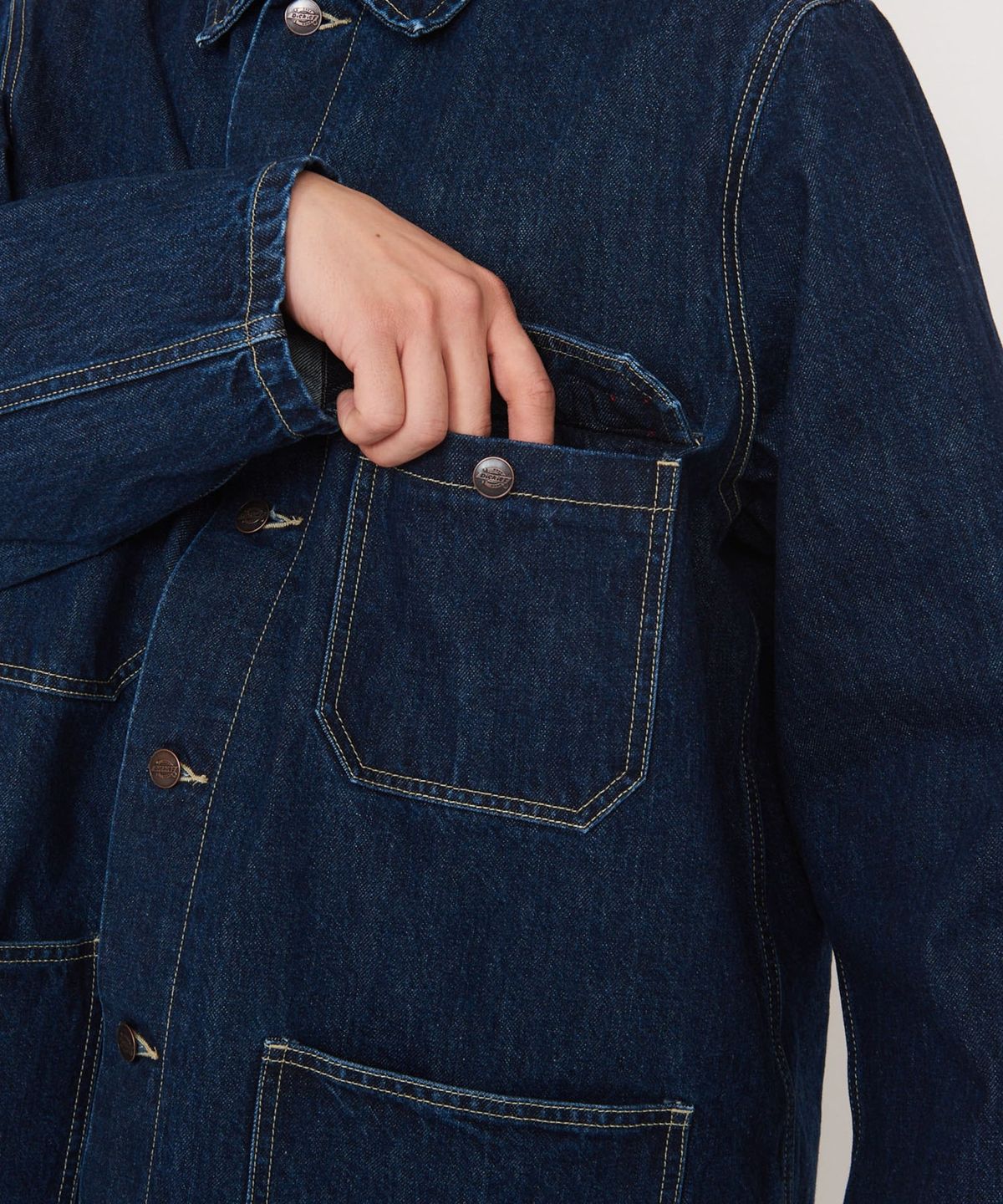 디키즈(DICKIES) KAIHARA DENIM 초어 자켓 Dark Blue