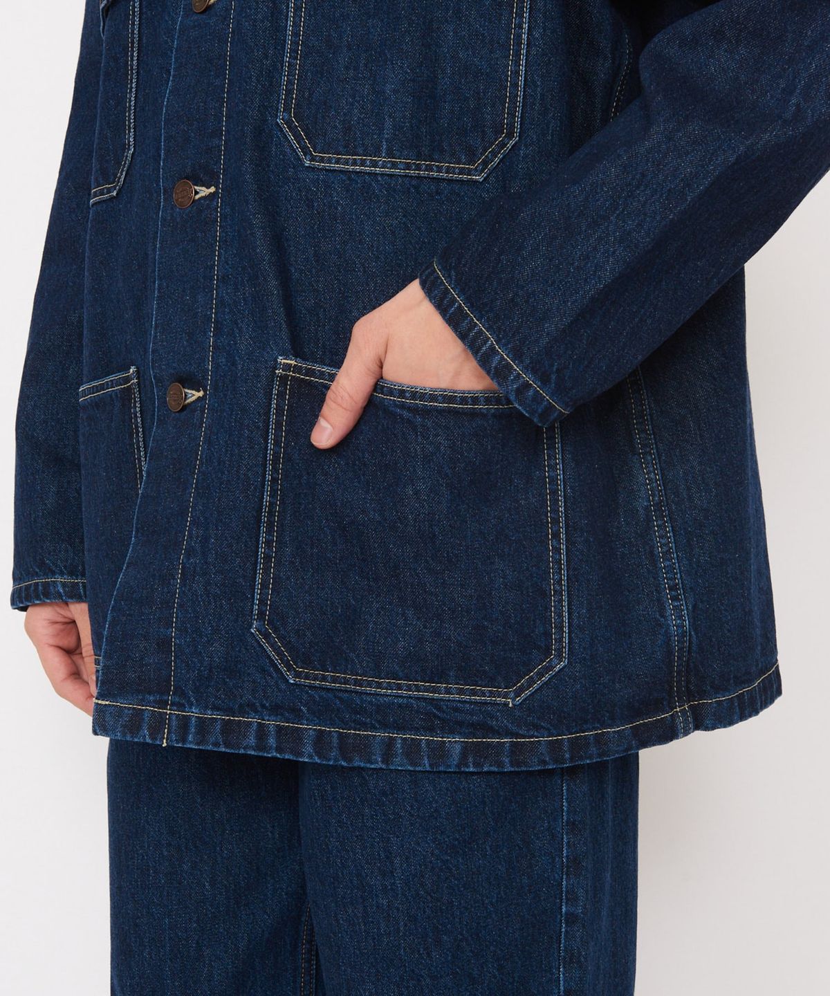 디키즈(DICKIES) KAIHARA DENIM 초어 자켓 Dark Blue