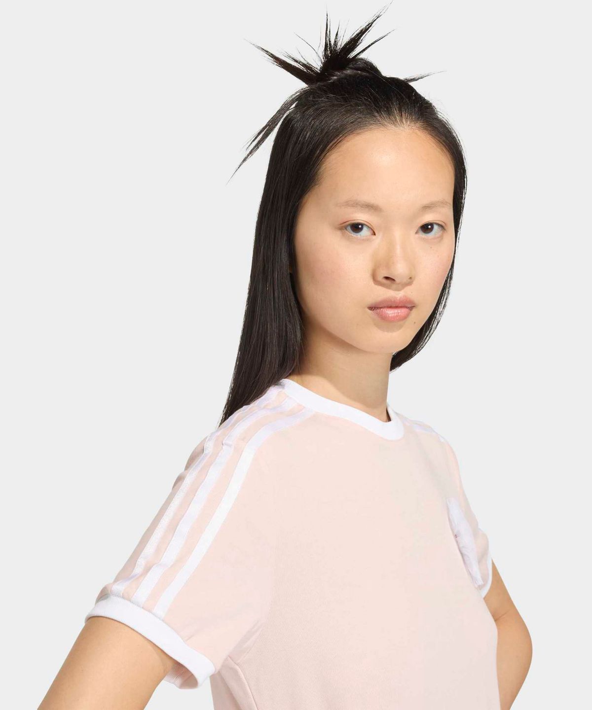 아디다스(ADIDAS) 레이스 브랜딩 티 - 샌디핑크 / KS6561