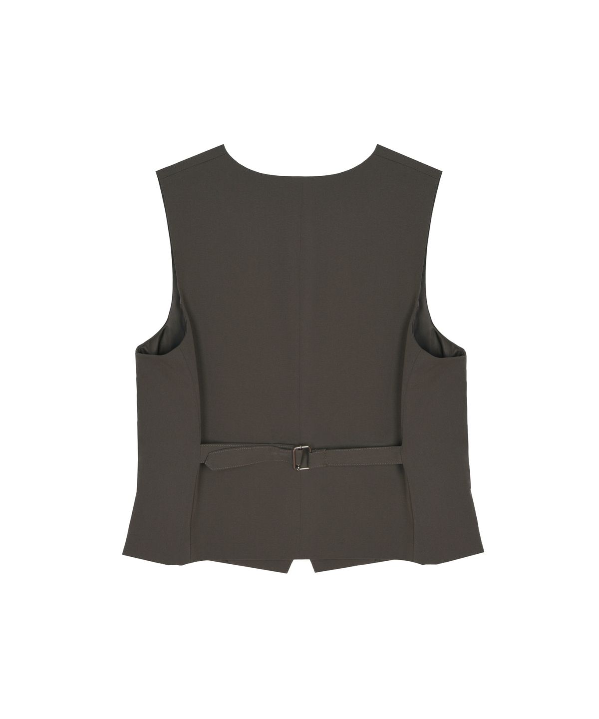 닉앤니콜(NICK&NICOLE) CLASSIC BUCKLE POINT VEST_BROWN
