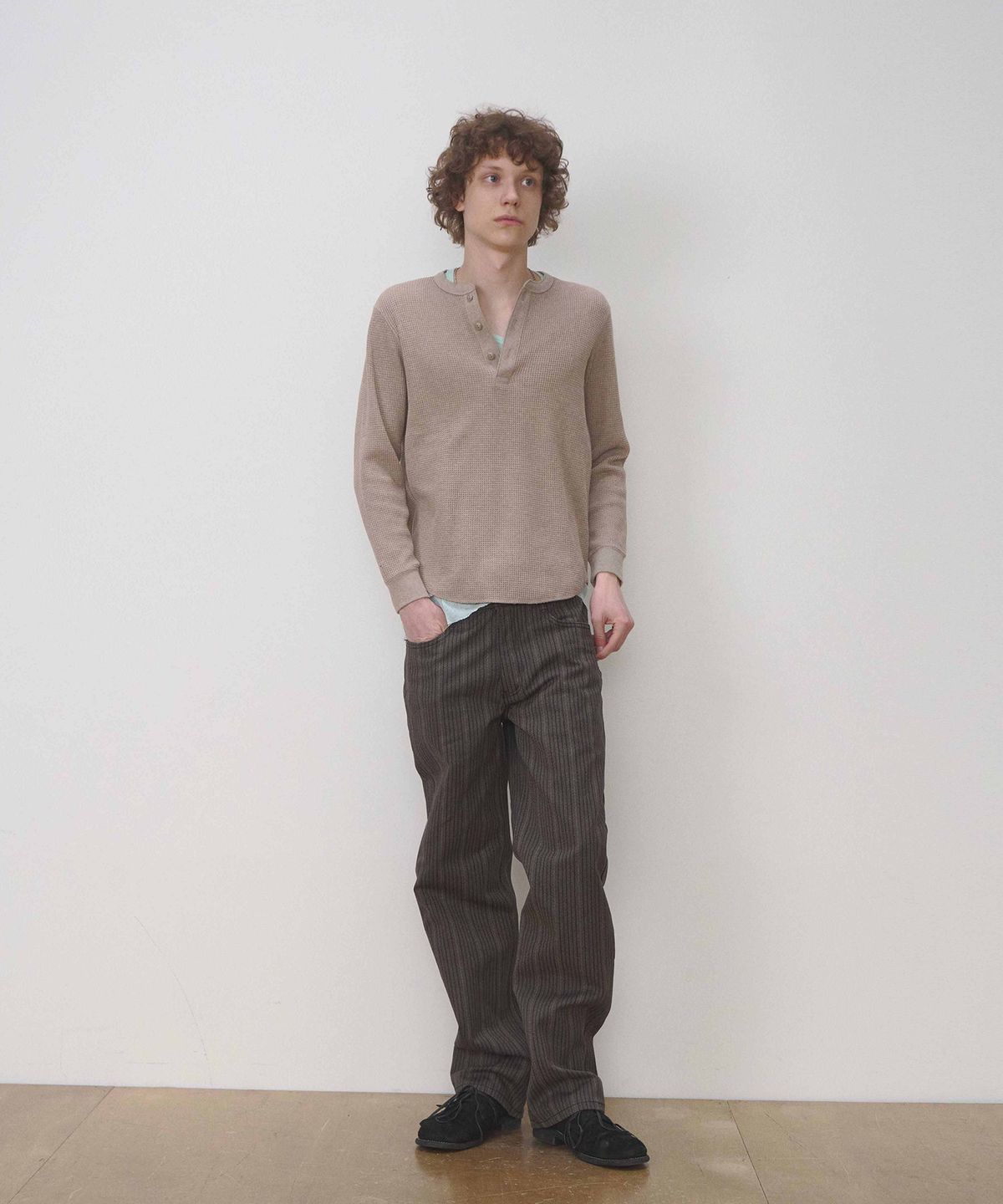 세븐틴엔드(17END) M 001 STRIPE DENIM JEANS