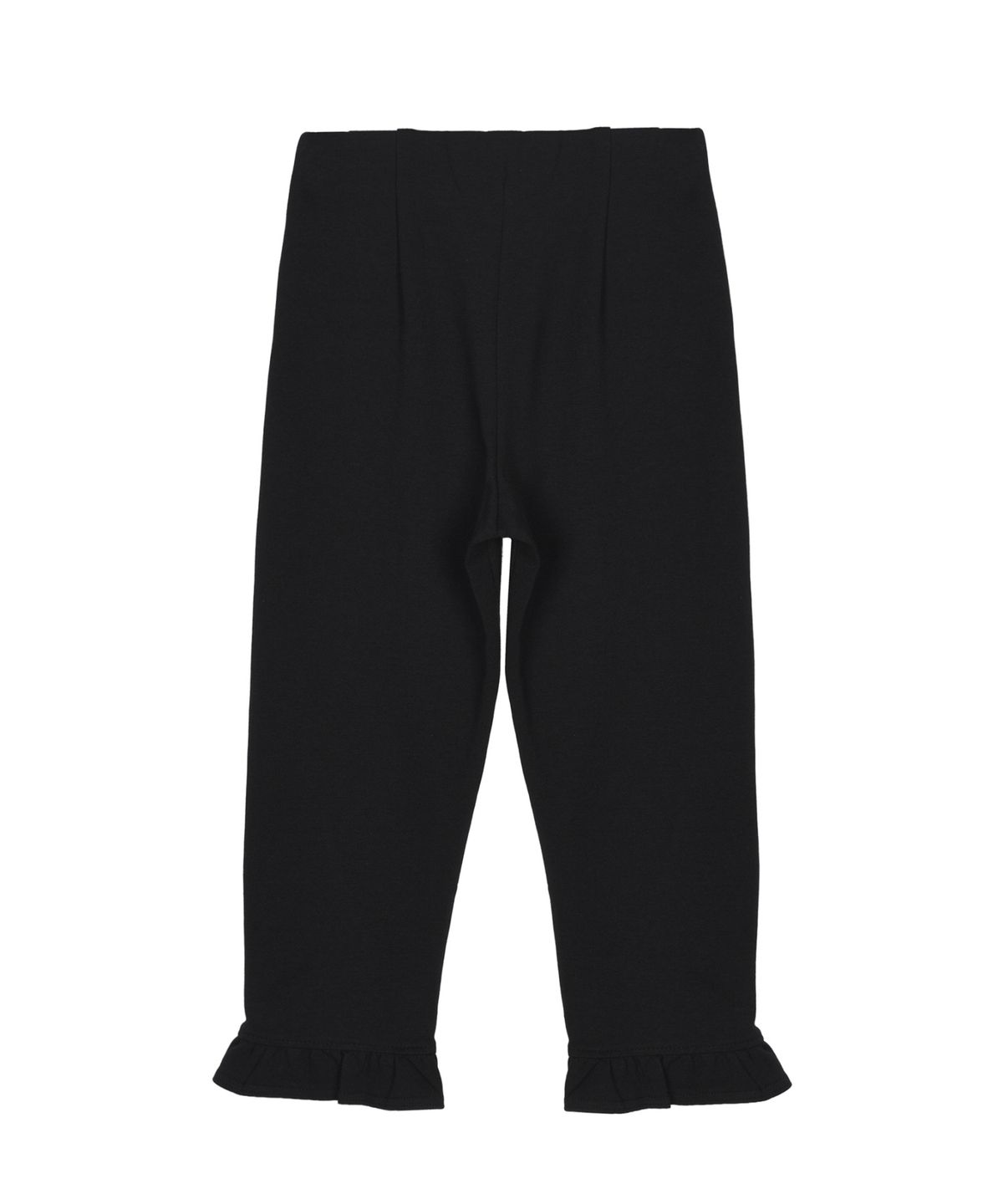 닉앤니콜(NICK&NICOLE) FRILL CAPRI PANTS_BLACK