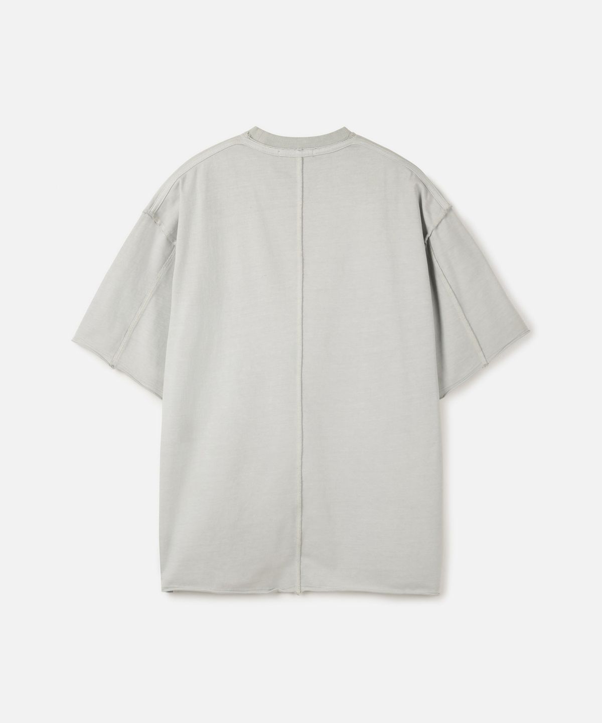 247시리즈(247SERIES) 다이드 워싱 로우 엣지 크롭 티셔츠 DUSTY WHITE