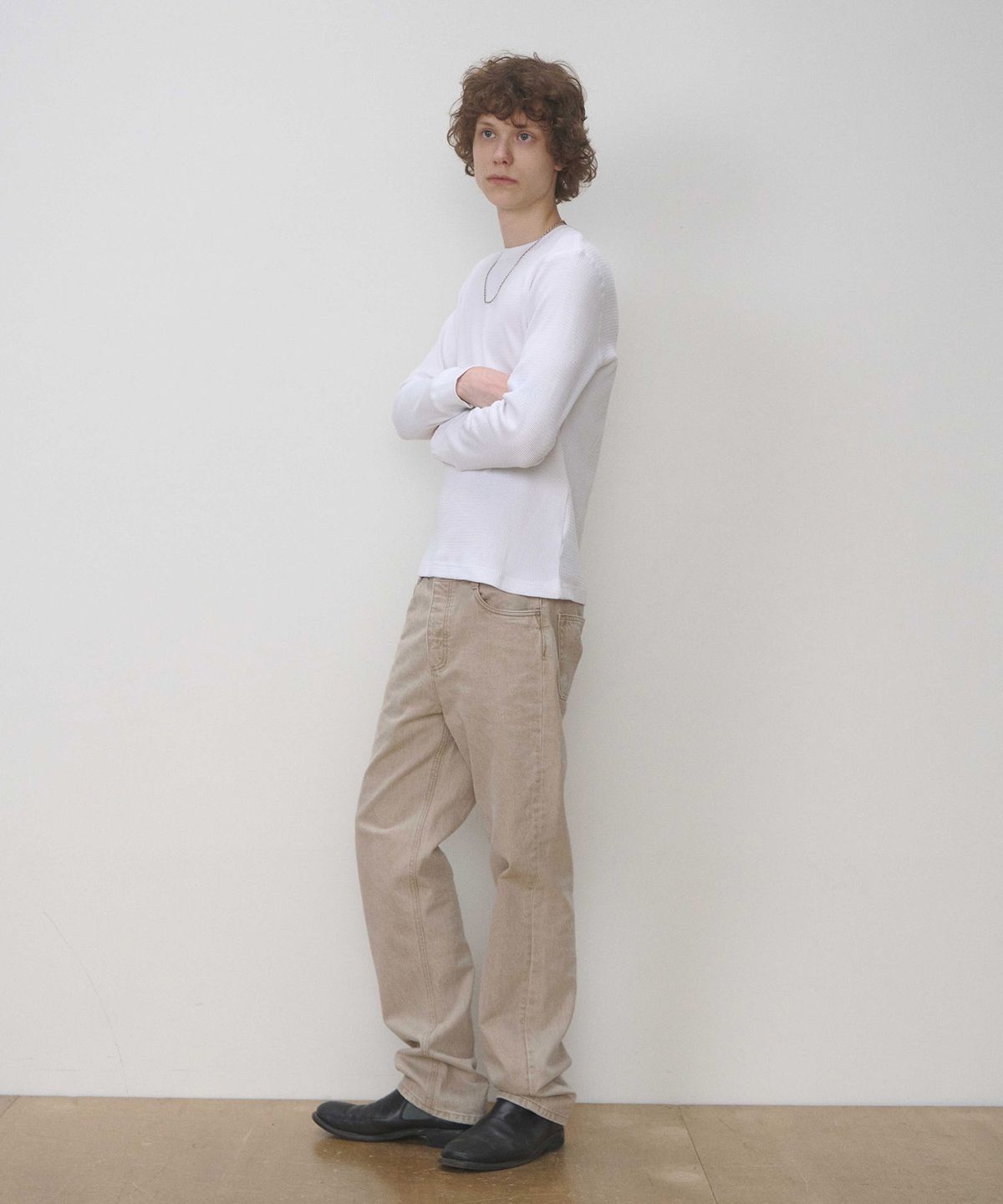 세븐틴엔드(17END) M 001 SAND BEIGE WASHED DENIM